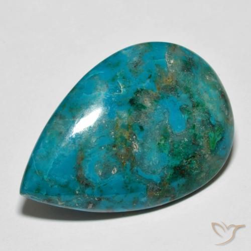 Crisocolla Multicolore naturale da 20.49 ct, Forma a pera, Opaco