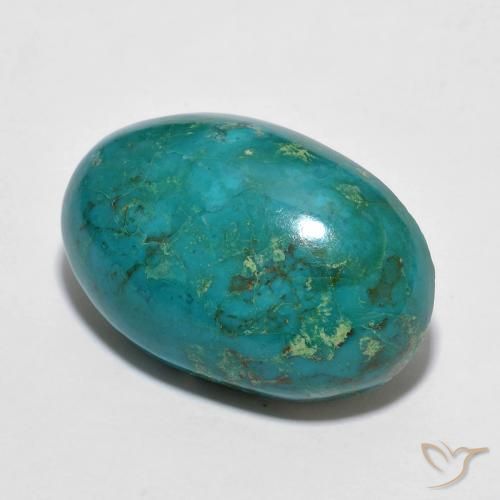 Crisocolla Verde blu naturale da 11.70 ct, Ovale, Opaco