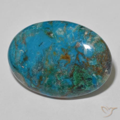 Crisocolla Multicolore naturale da 45.27 ct, Ovale, Opaco