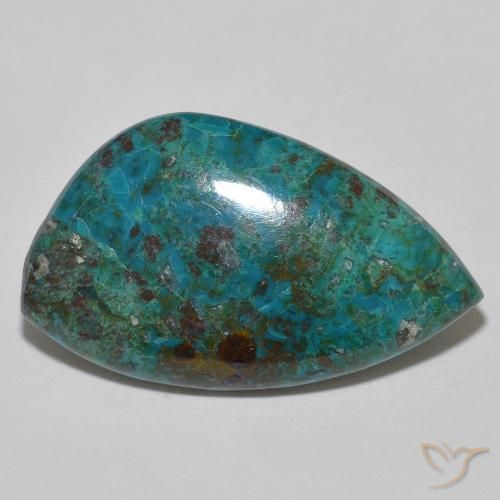 Crisocolla Multicolore naturale da 15.75 ct, Taglio a fantasia, Opaco