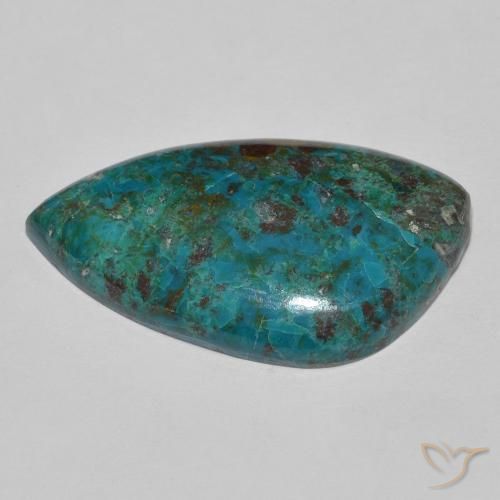 Crisocolla Multicolore naturale da 15.75 ct, Taglio a fantasia, Opaco