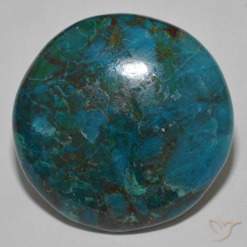 Crisocolla Multicolore naturale da 44.00 ct, Rotondo, Opaco