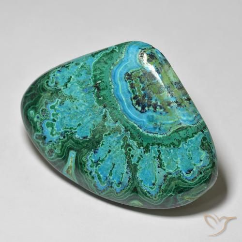 Crisocolla Multicolore naturale da 67.24 ct, Forma a pera, Opaco