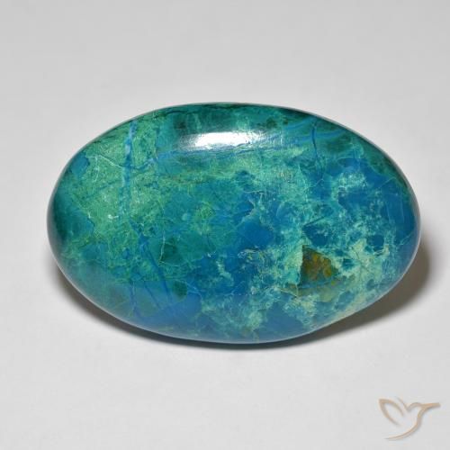 Crisocolla Multicolore naturale da 50.62 ct, Ovale, Opaco