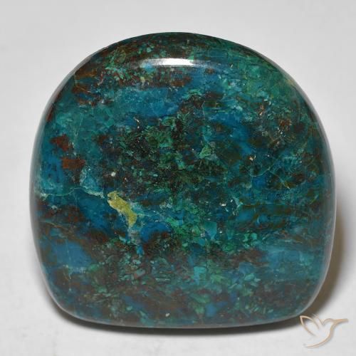 23.78ct Naturale Multicolore Crisocolla, Taglio a fantasia, Opaco
