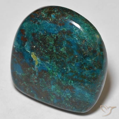 Crisocolla Multicolore naturale da 23.78 ct, Taglio a fantasia, Opaco