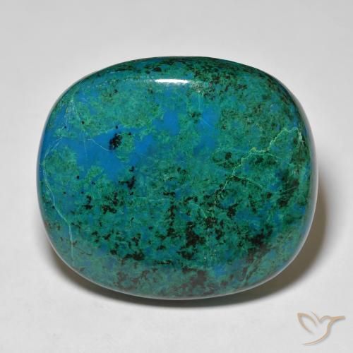 73.85ct Naturale Multicolore Crisocolla, Cuscino, Opaco