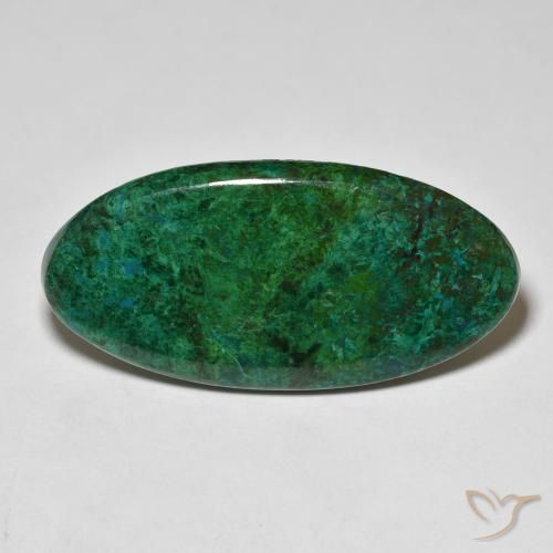 24.75ct Naturale Multicolore Crisocolla, Ovale, Opaco