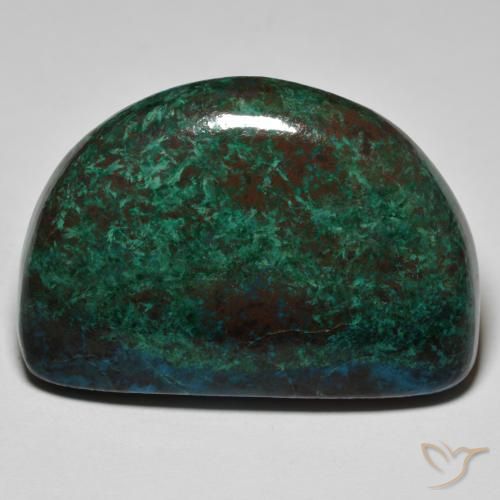63.01ct Naturale Multicolore Crisocolla, Taglio a fantasia, Opaco