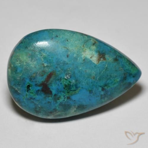 Crisocolla Multicolore naturale da 23.18 ct, Forma a pera, Opaco