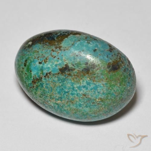 Crisocolla Multicolore naturale da 11.12 ct, Ovale, Opaco