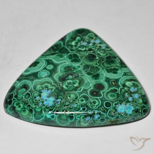 Crisocolla Multicolore naturale da 121.07 ct, Taglio trillion, Opaco