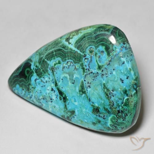 Crisocolla Multicolore naturale da 48.86 ct, Forma a pera, Opaco