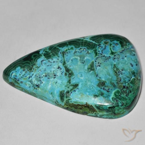 Crisocolla Multicolore naturale da 48.86 ct, Forma a pera, Opaco