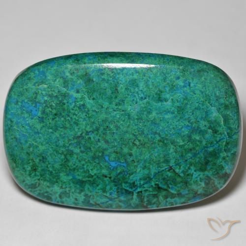 113.09ct Naturale Multicolore Crisocolla, Cuscino, Opaco