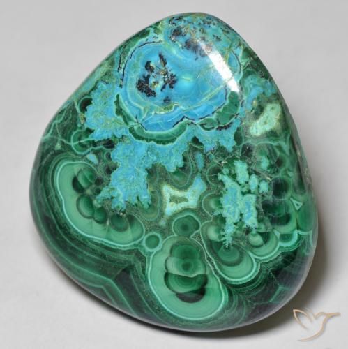 Crisocolla Multicolore naturale da 67.02 ct, Forma a pera, Opaco