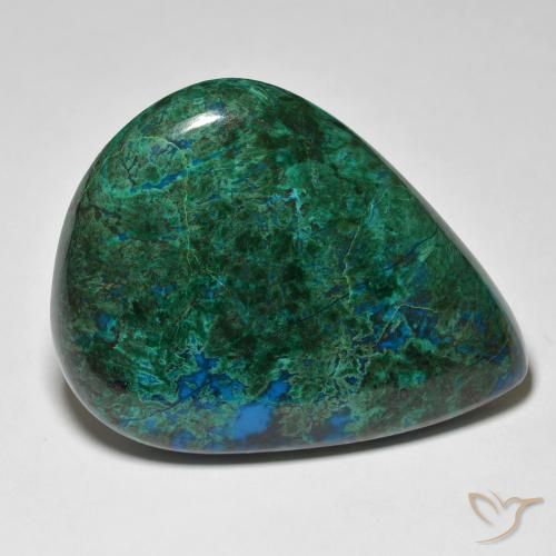 Crisocolla Multicolore naturale da 57.20 ct, Forma a pera, Opaco