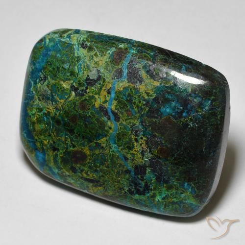 Crisocolla Multicolore naturale da 42.48 ct, Cuscino, Opaco