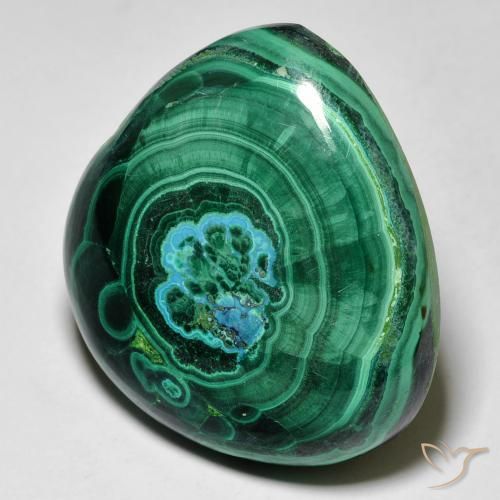 Crisocolla Multicolore naturale da 52.80 ct, Forma a pera, Opaco