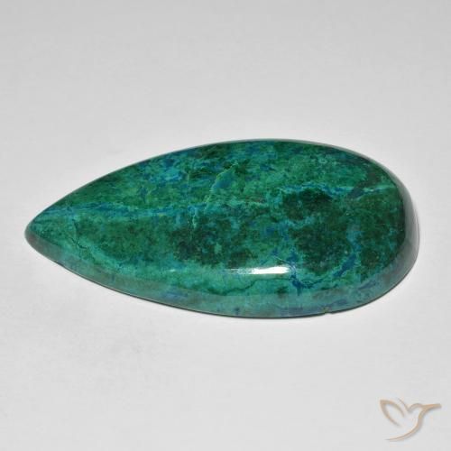 Crisocolla Multicolore naturale da 68.06 ct, Forma a pera, Opaco