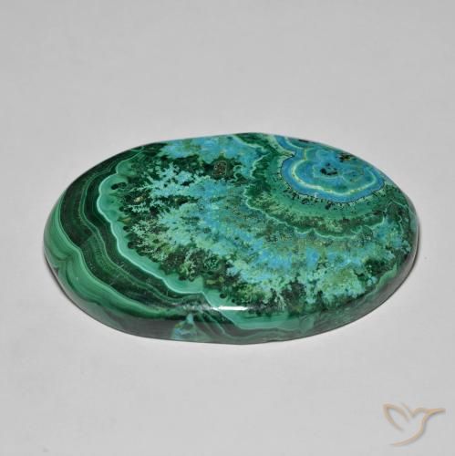 Crisocolla Multicolore naturale da 78.15 ct, Ovale, Opaco