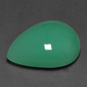 Crisoprasio Verde naturale da 9.70 ct, Forma a pera, Traslucido
