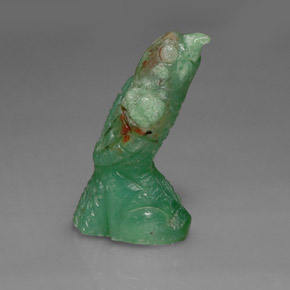 Crisoprasio naturale verde da 16,80 ct, forma fantasia, opaco