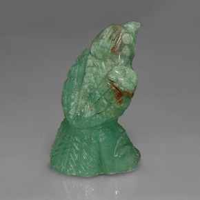 Crisoprasio naturale verde da 16,80 ct, forma fantasia, opaco