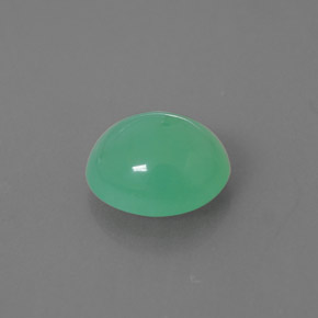 Crisoprasio naturale verde da 2,64 ct, trasparente, trasparente/traslucido