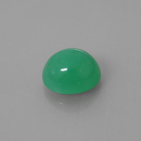 Crisoprasio naturale verde da 2,43 ct, trasparente, trasparente/traslucido