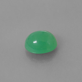 Crisoprasio naturale verde da 2,92 ct, trasparente, trasparente/traslucido