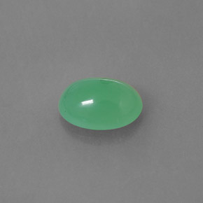 Crisoprasio naturale verde da 2,49 ct, trasparente, trasparente/traslucido