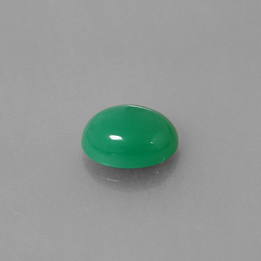 Crisoprasio naturale verde da 1,91 ct, trasparente, trasparente/traslucido