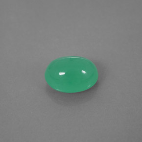 Crisoprasio naturale verde da 2,13 ct, trasparente, trasparente/traslucido