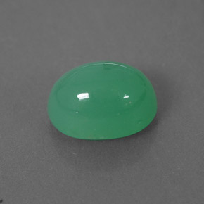 Crisoprasio naturale verde da 2,04 ct, trasparente, trasparente/traslucido