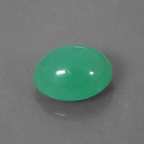 Crisoprasio naturale verde da 2,03 ct, trasparente, trasparente/traslucido