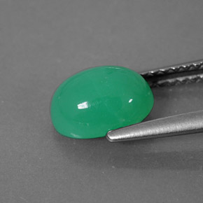 Crisoprasio Verde naturale da 1.63 ct, Trasparente, Trasparente/Traslucido