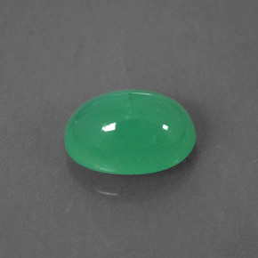 Crisoprasio verde naturale da 1,43 ct, trasparente, trasparente/traslucido
