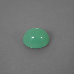 Crisoprasio naturale verde da 2,05 ct, trasparente, trasparente/traslucido