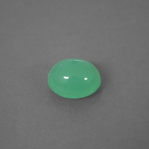 Crisoprasio naturale verde da 2,05 ct, trasparente, trasparente/traslucido