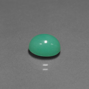 Crisoprasio naturale verde da 3,04 ct, trasparente, trasparente/traslucido