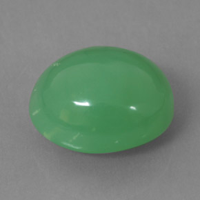 Crisoprasio naturale verde da 9,75 ct, trasparente, trasparente/traslucido