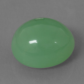 Crisoprasio naturale verde da 11,83 ct, trasparente, trasparente/traslucido