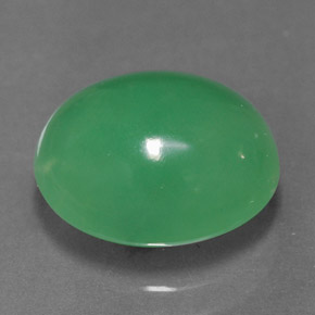 Crisoprasio naturale verde da 3,90 ct, trasparente, trasparente/traslucido