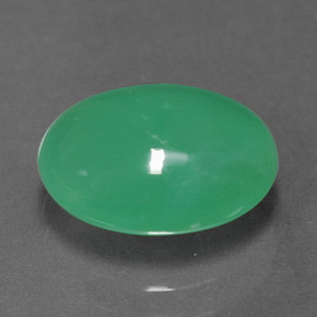 Crisoprasio naturale verde da 2,31 ct, trasparente, trasparente/traslucido