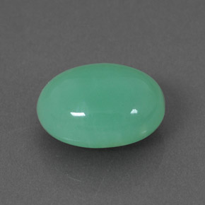 Crisoprasio naturale verde da 2,68 ct, trasparente, trasparente/traslucido