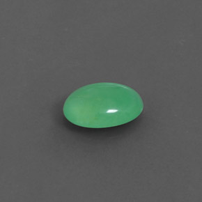Crisoprasio naturale verde da 1,43 ct, trasparente, trasparente/traslucido