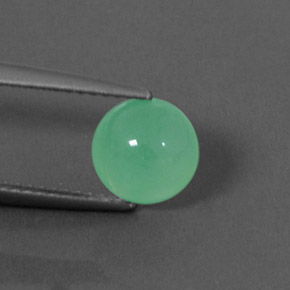 Crisoprasio naturale verde da 1,74 ct, trasparente, trasparente/traslucido