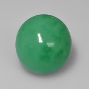 Crisoprasio naturale verde da 15,72 ct, taglio ovale, opaco