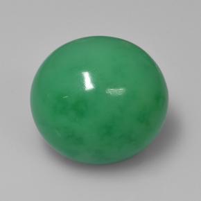 Crisoprasio naturale verde da 15,72 ct, taglio ovale, opaco